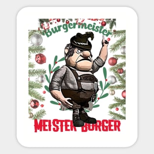 Burgermeister Meister Burger Holiday Sticker